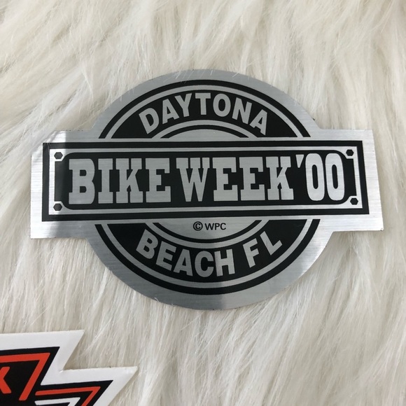 Vintage 2000 Daytona Bike Week Sticker Set - Picture 3 of 8